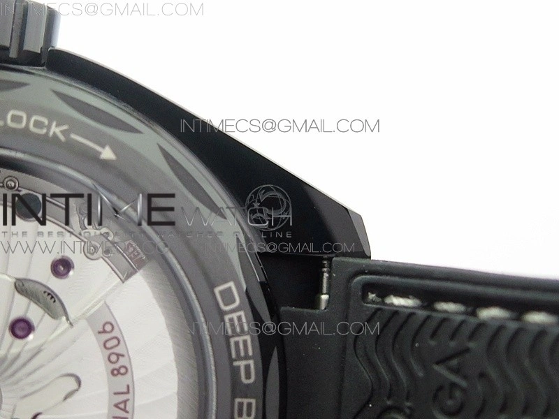 Planet Ocean 45.5mm Deep Black Real Ceramic VSF 1:1 Best Edition on Black Nylon Strap A8906 Super Clone